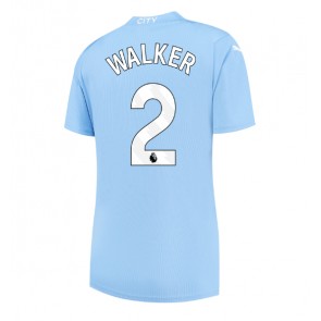 Manchester City Kyle Walker #2 Hemmatröja Dam 2023-24 Kortärmad